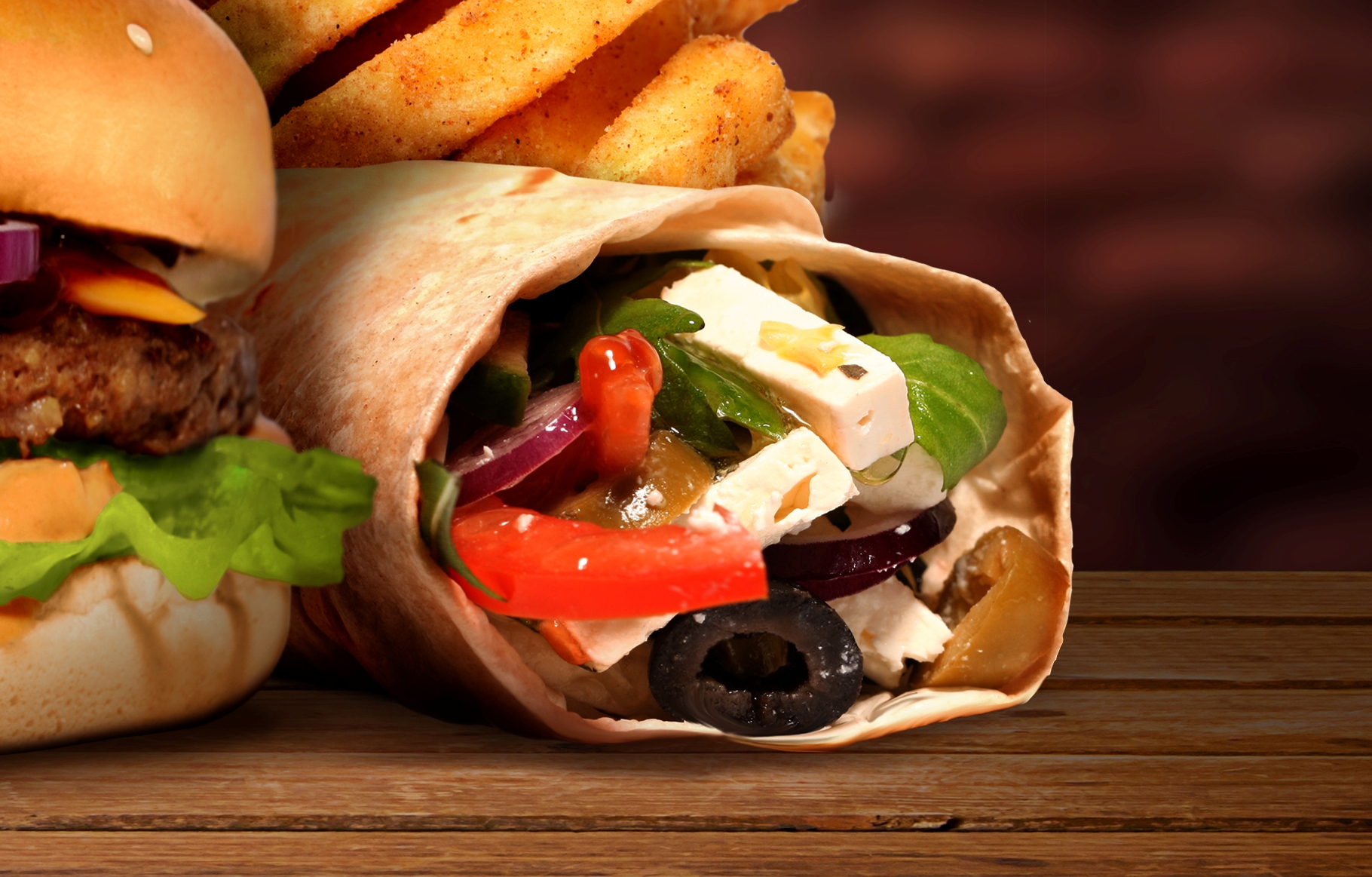 Wrap so zeleninou a syrom